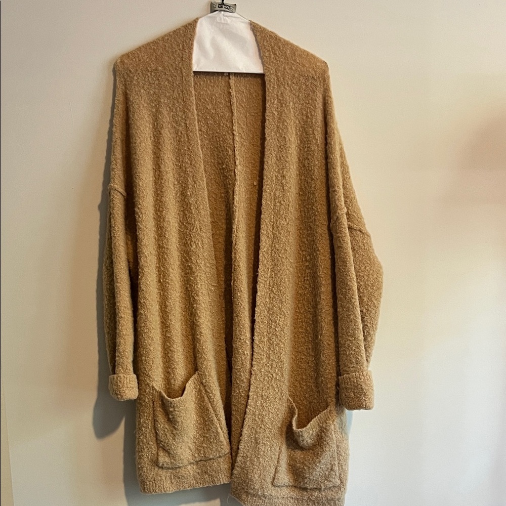 Free People Warm Tan Knit Pullover
